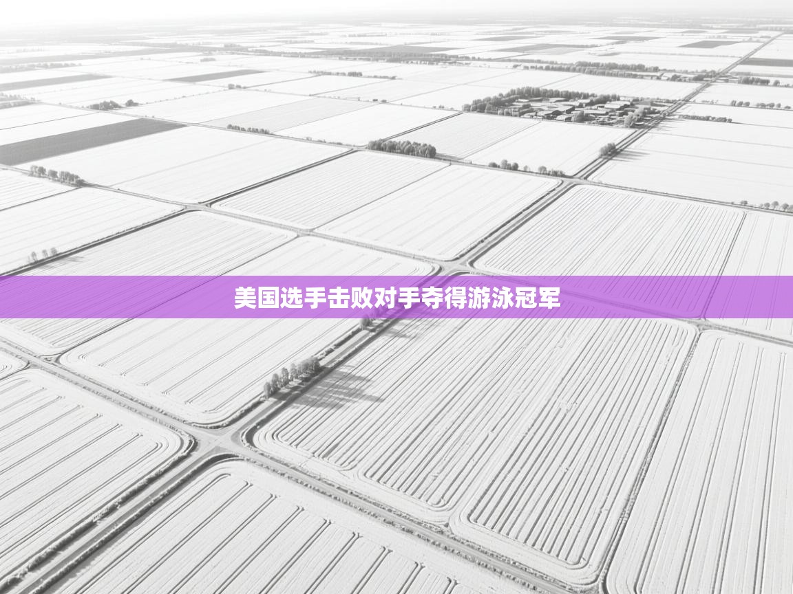 美国选手击败对手夺得游泳冠军  第2张